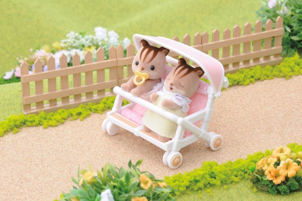 SYLVANIAN DOUBLE STROLLER 4533 PUD6 EPOCH